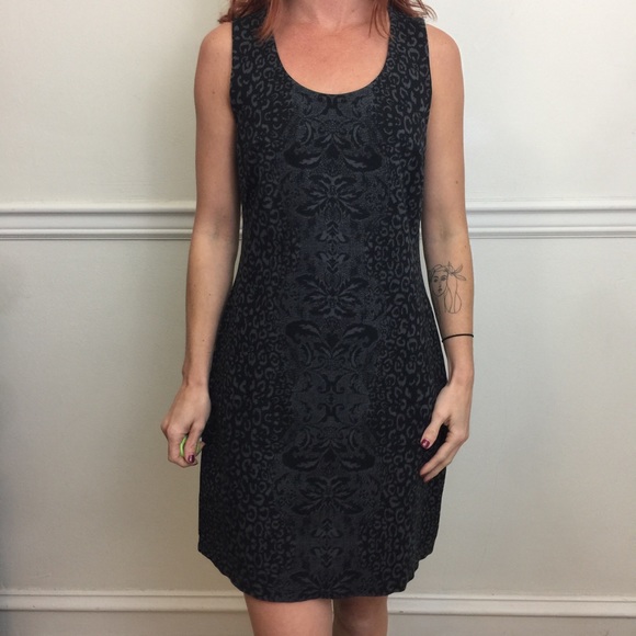 Athleta Dresses & Skirts - ATHLETA Grey Sleeveless Animal Print Dress